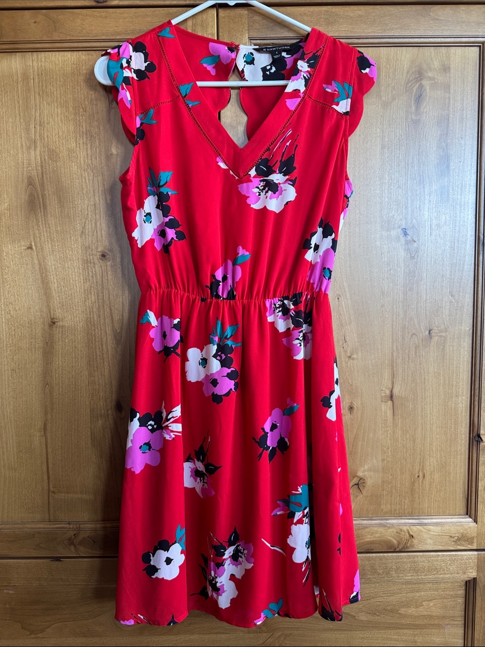 41 Hawthorn Red Floral A-Line Dress